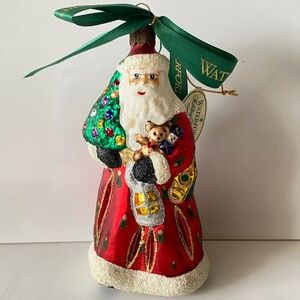 Waterford Holiday Heirloom Santa Series Xmas Tree Ornament Vintage 1999